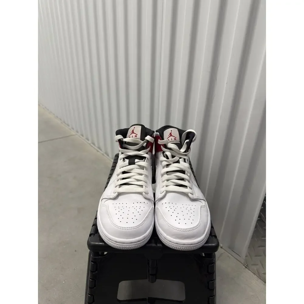 Nike Air Jordan 1 White Chicago Black-University 2019 Size 9 Men's - 554724-116